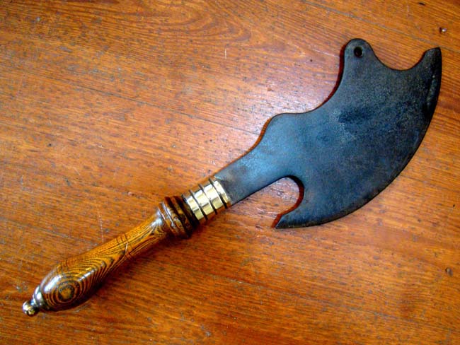 A fine Victorian cleaver with oak handle circa 1875
